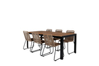 Bois Rektangulær Spisegruppe 