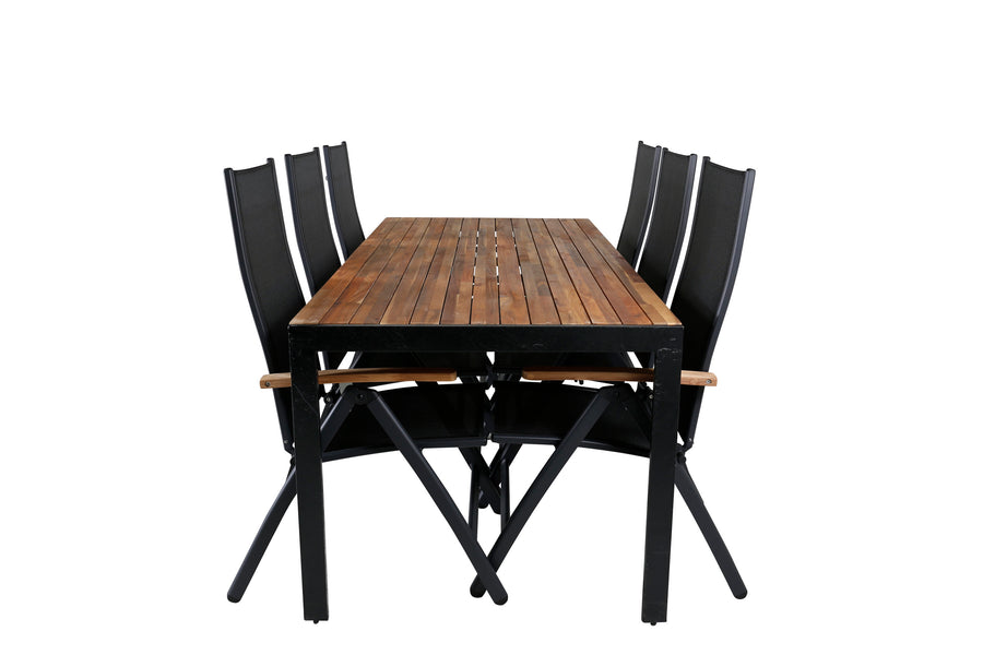Bois Rektangulær Spisegruppe 