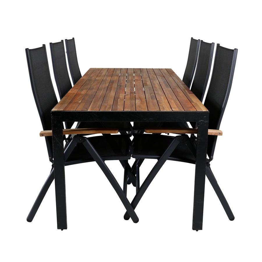 Bois Rektangulær Spisegruppe 