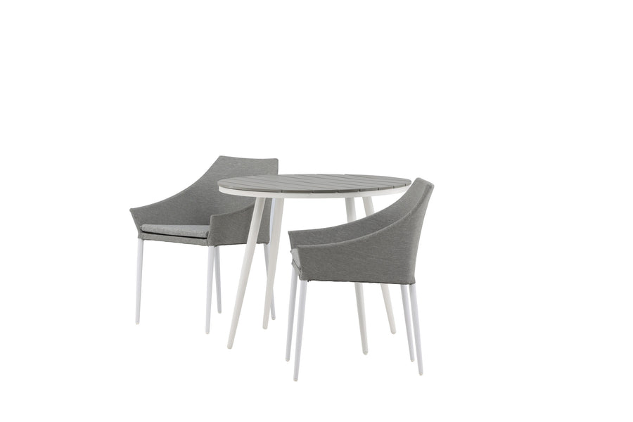 Break Rund Spisegruppe + 2 stk Spoga spisestol 