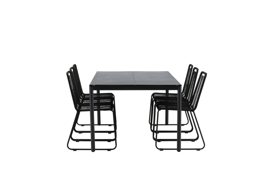 La table à manger Modena avec les chaises Lindos 