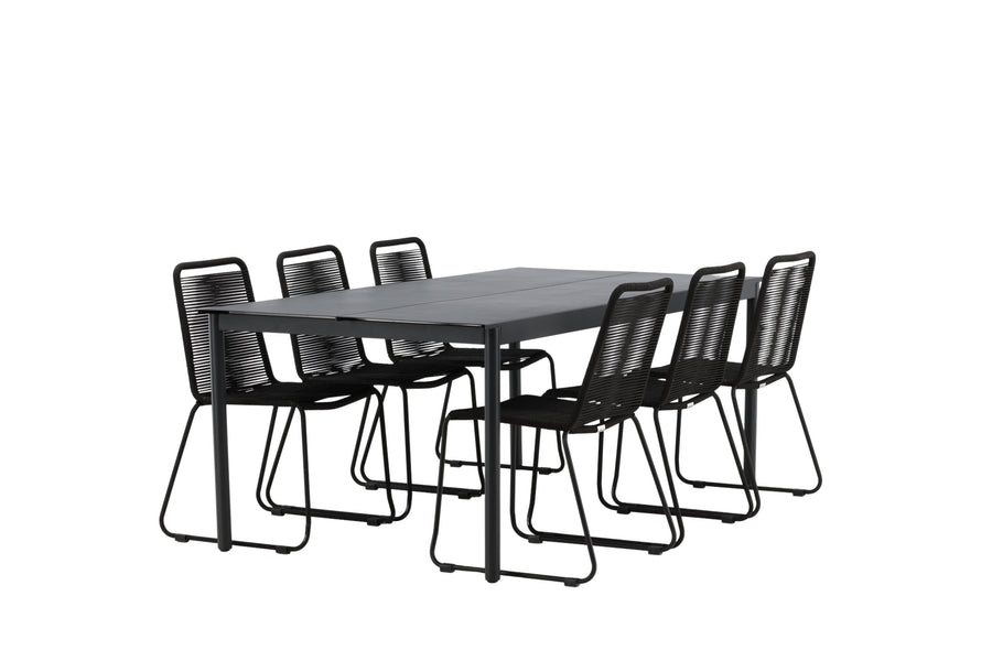 La table à manger Modena avec les chaises Lindos 