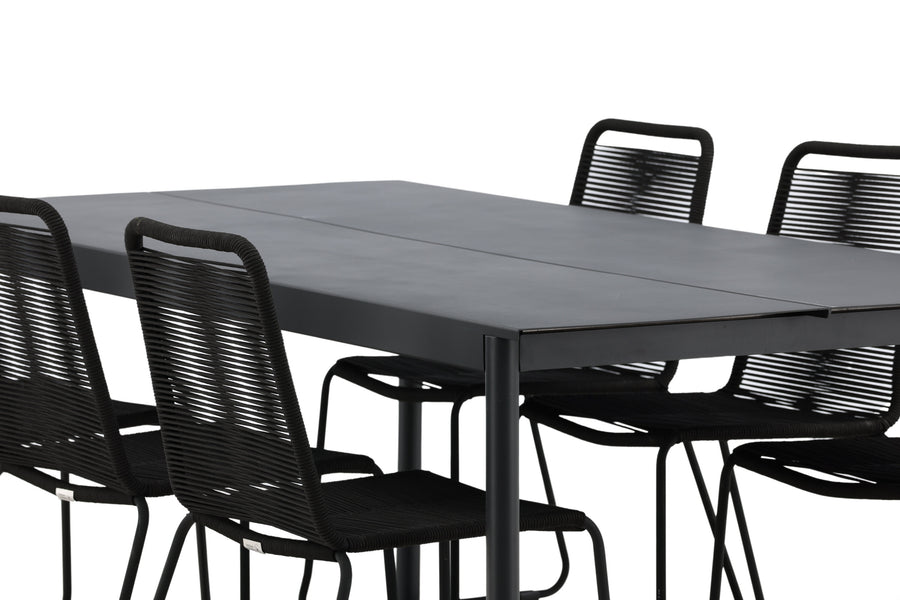 La table à manger Modena avec les chaises Lindos 