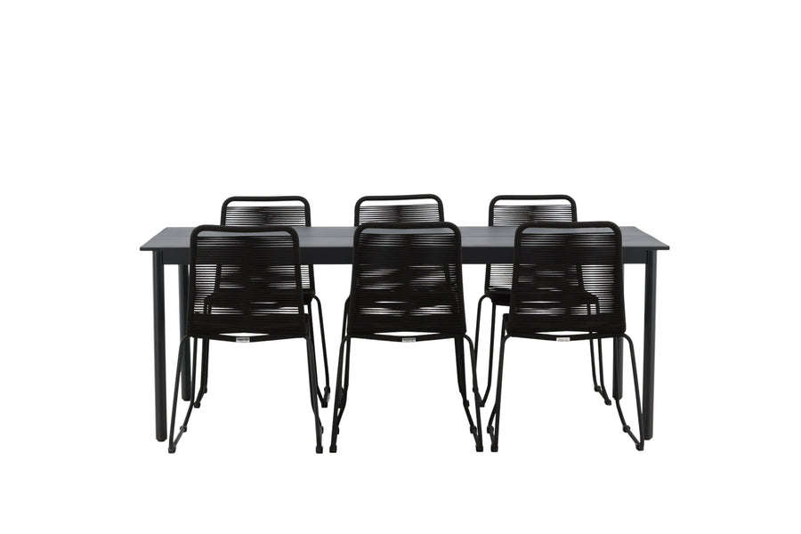 La table à manger Modena avec les chaises Lindos 