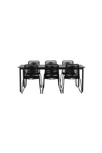 La table à manger Modena avec les chaises Lindos 