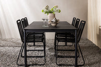 La table à manger Modena avec les chaises Lindos 