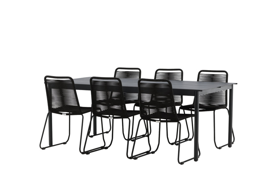 La table à manger Modena avec les chaises Lindos 