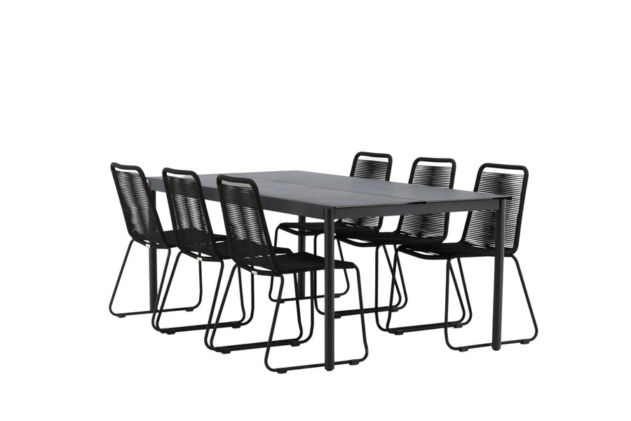 La table à manger Modena avec les chaises Lindos 