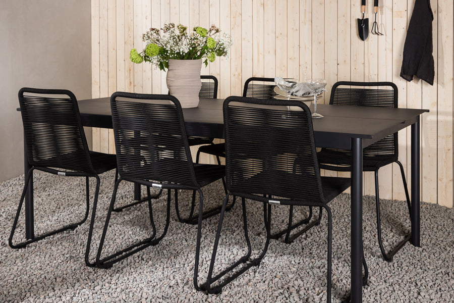 La table à manger Modena avec les chaises Lindos 