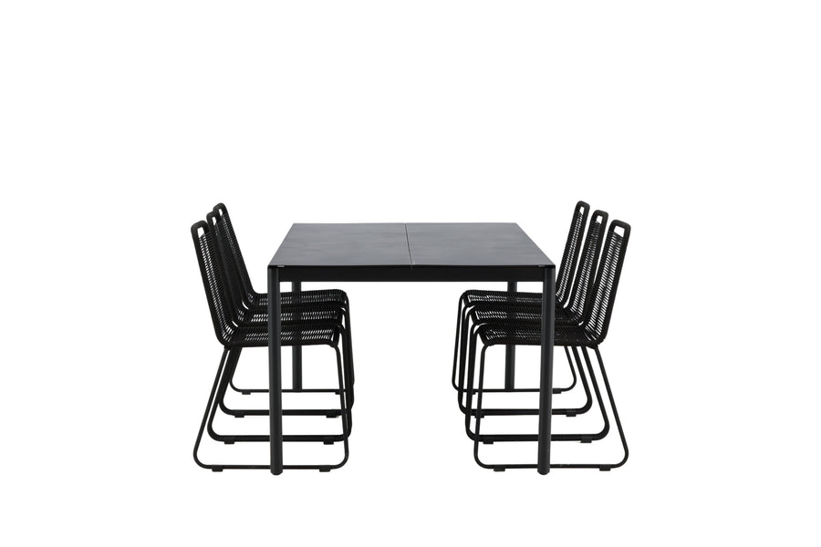 La table à manger Modena avec les chaises Lindos 