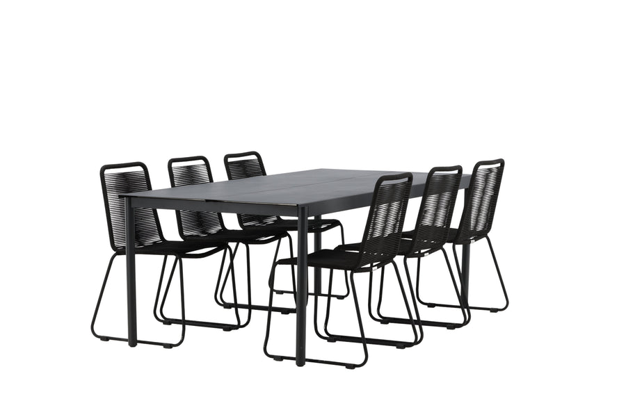 La table à manger Modena avec les chaises Lindos 