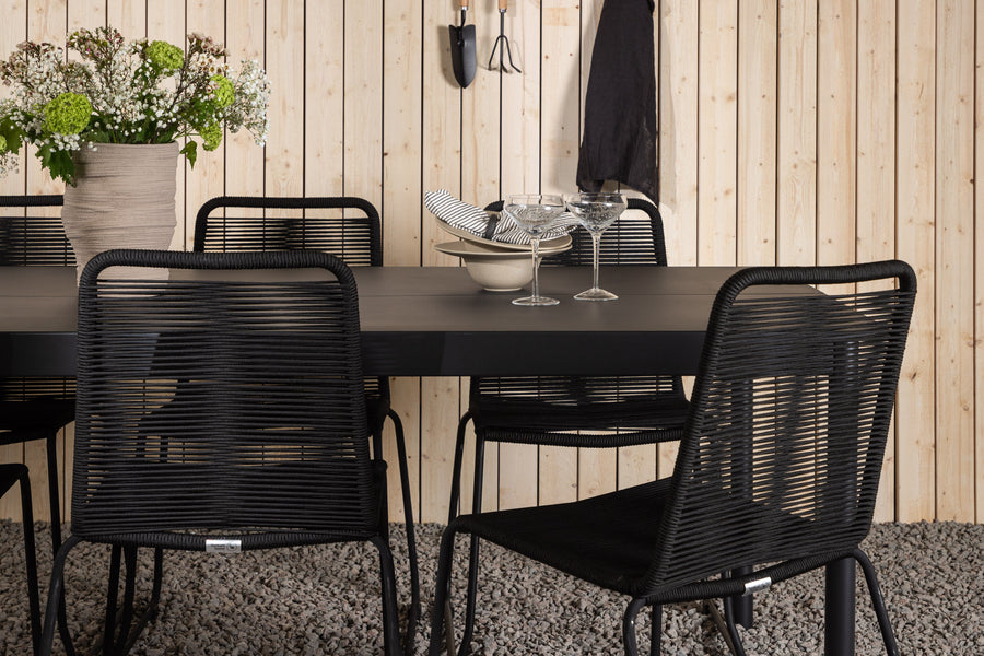 La table à manger Modena avec les chaises Lindos 