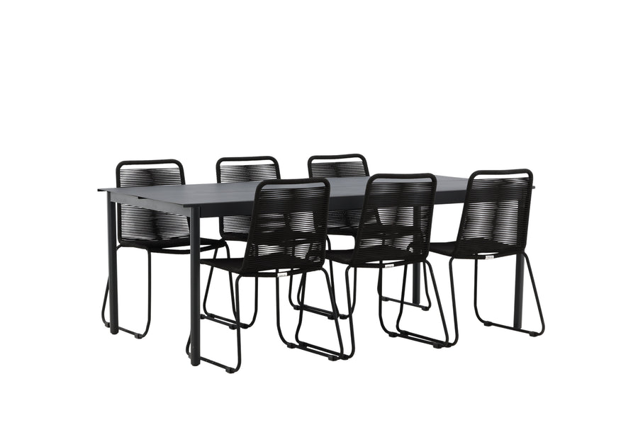 La table à manger Modena avec les chaises Lindos 