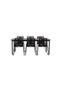La table à manger Modena avec les chaises Lindos 