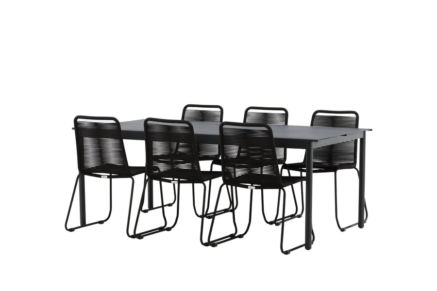 La table à manger Modena avec les chaises Lindos 