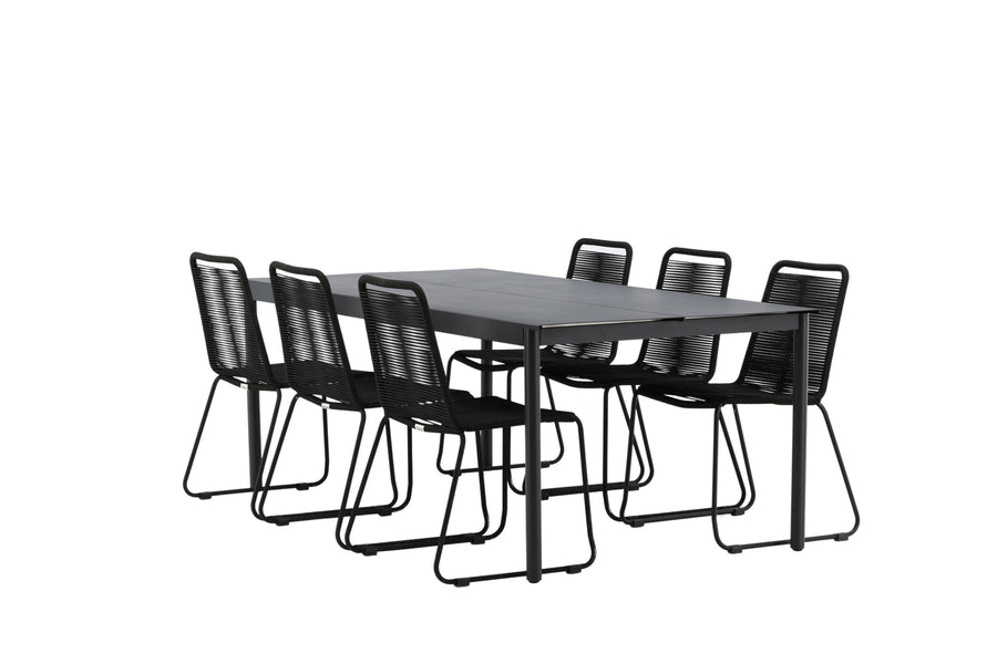 La table à manger Modena avec les chaises Lindos 