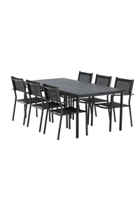 Modena Rektangulær Spisegruppe 