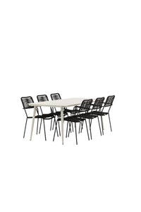 Lina Rektangulær Spisegruppe 