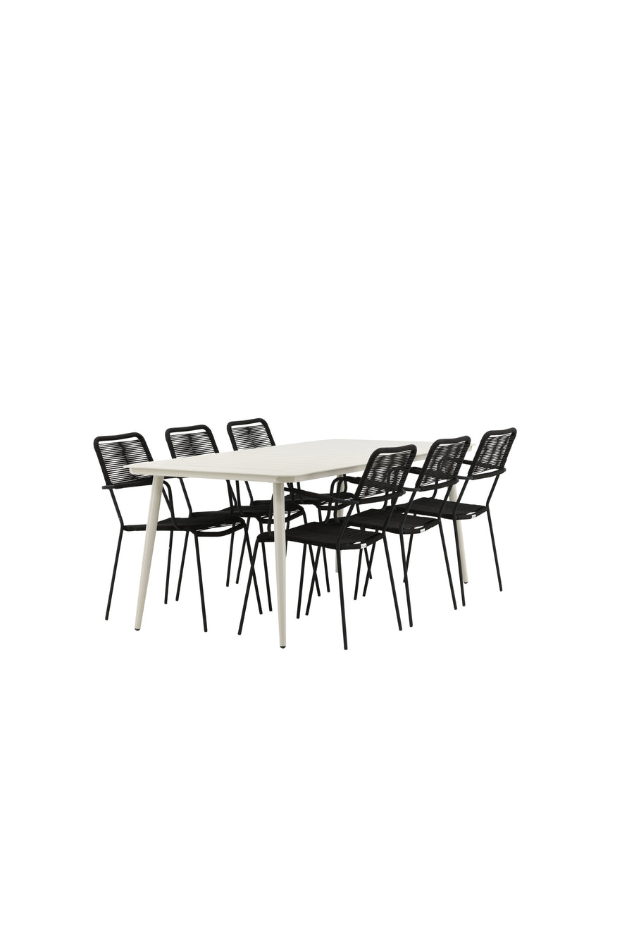 Lina Rektangulær Spisegruppe 