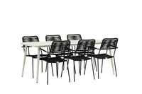 Lina Rektangulær Spisegruppe 