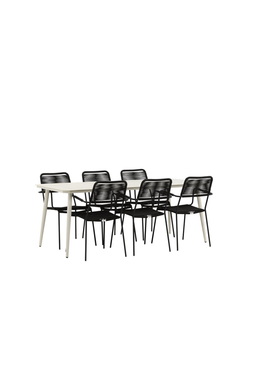 Lina Rektangulær Spisegruppe 