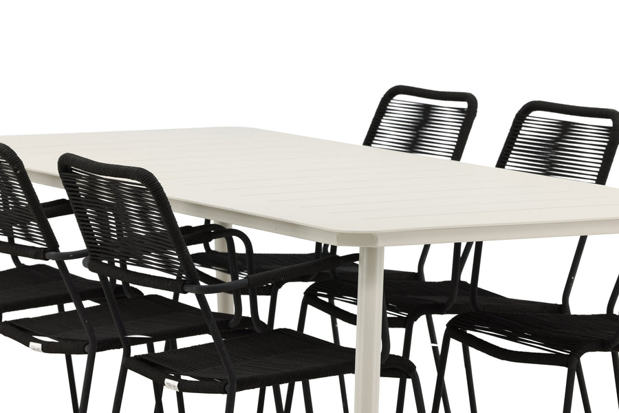 Lina Rektangulær Spisegruppe 