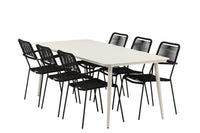 Lina Rektangulær Spisegruppe 