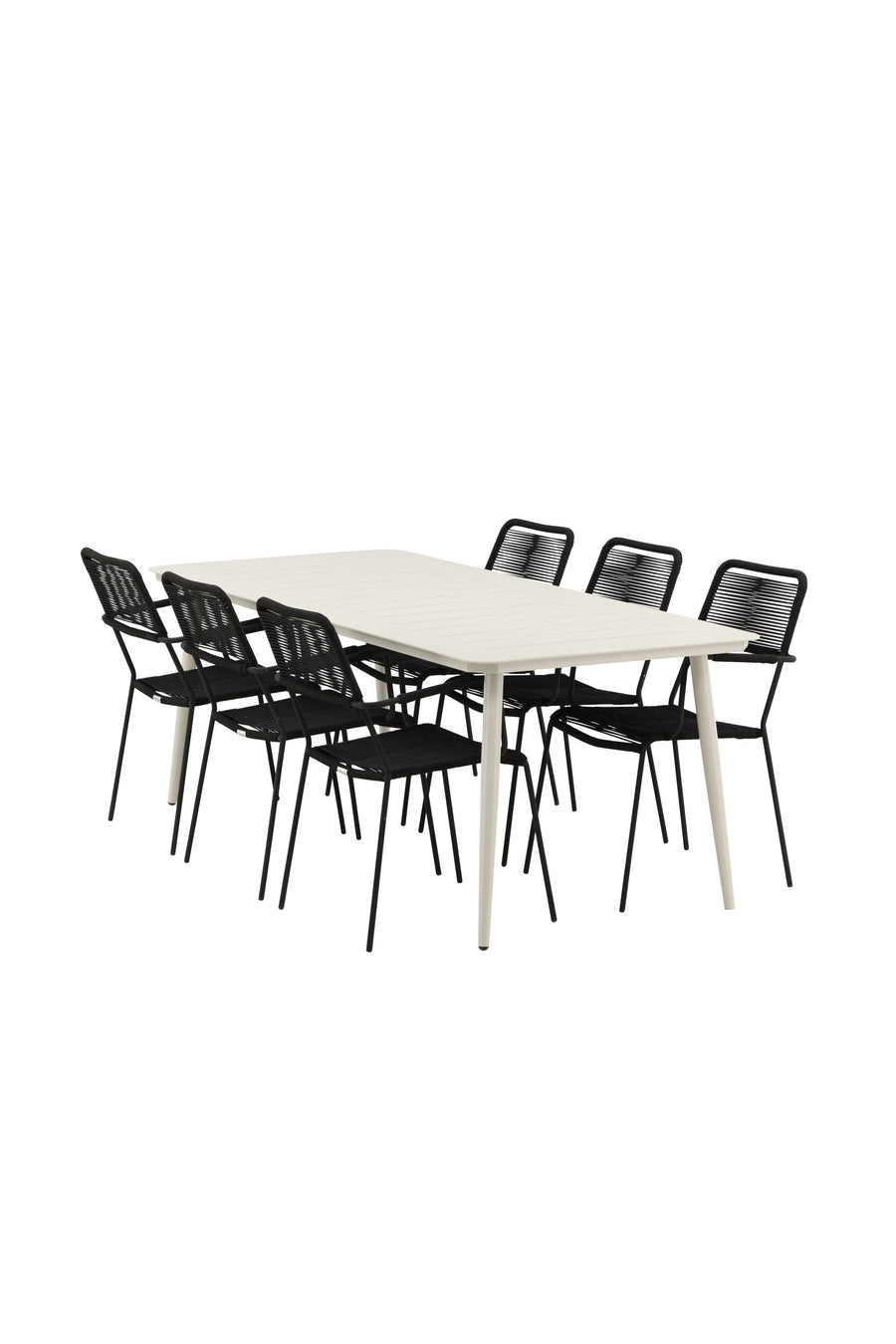 Lina Rektangulær Spisegruppe 