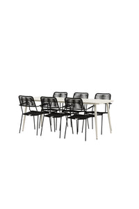 Lina Rektangulær Spisegruppe 