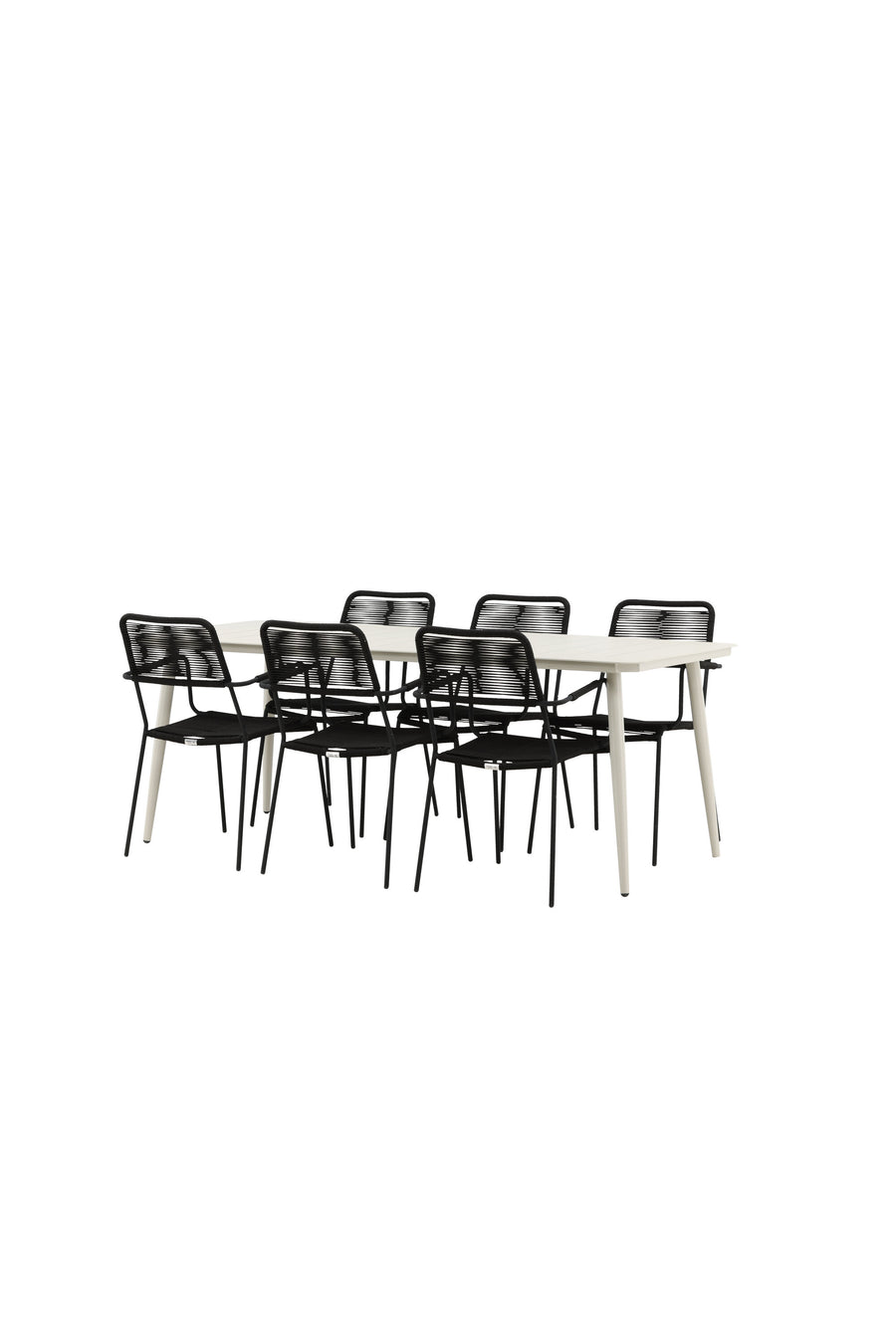 Lina Rektangulær Spisegruppe 