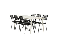 Lina Rektangulær Spisegruppe 