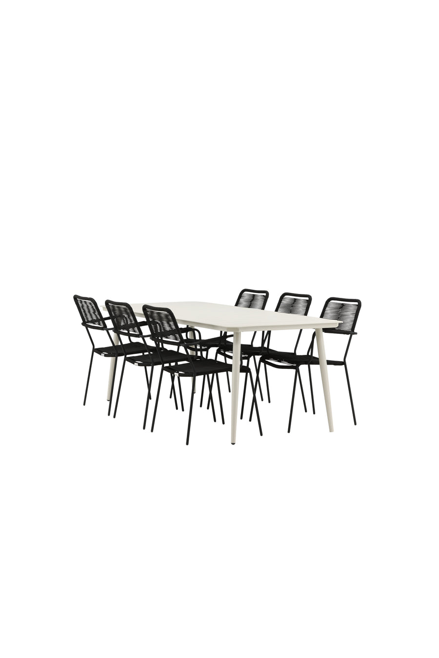 Lina Rektangulær Spisegruppe 