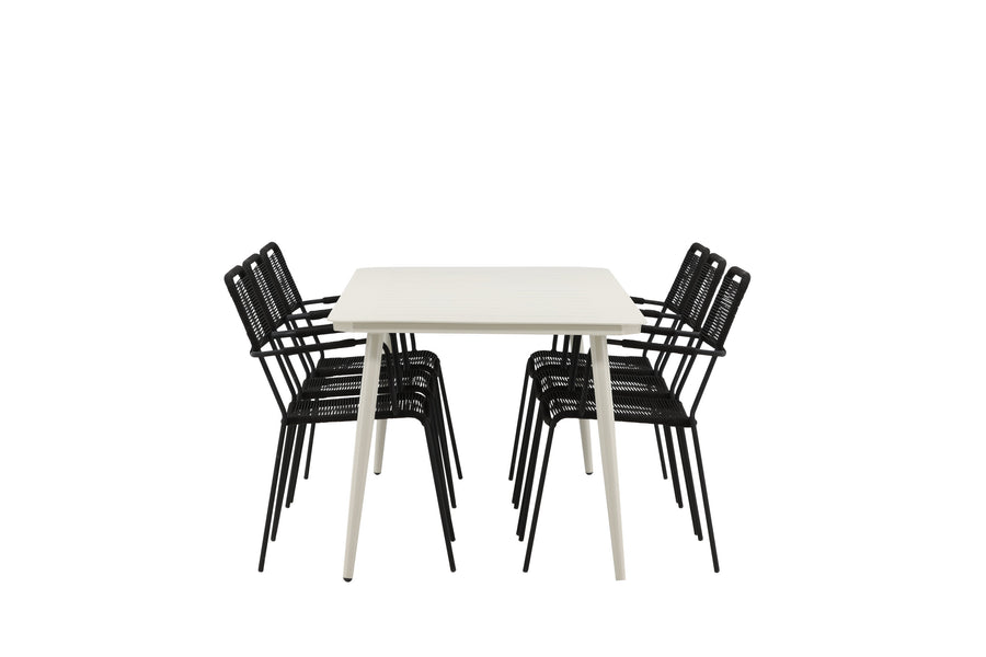 Lina Rektangulær Spisegruppe 
