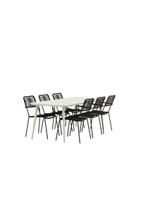 Lina Rektangulær Spisegruppe 