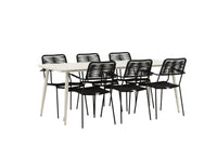 Lina Rektangulær Spisegruppe 
