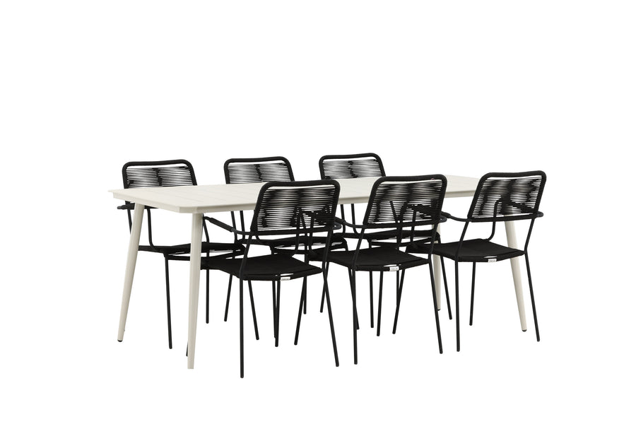 Lina Rektangulær Spisegruppe 