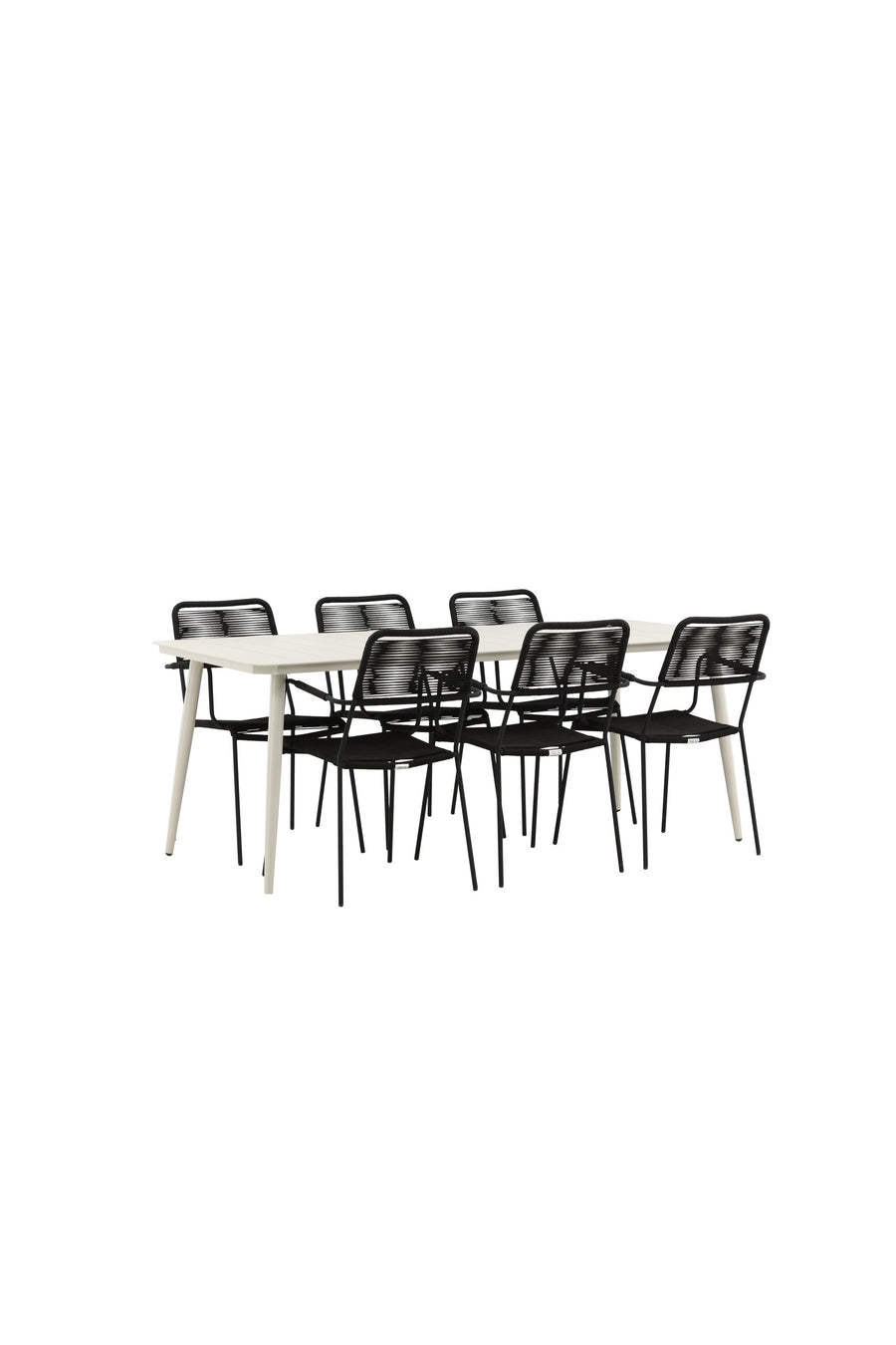 Lina Rektangulær Spisegruppe 