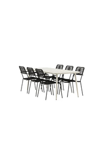 Lina Rektangulær Spisegruppe 