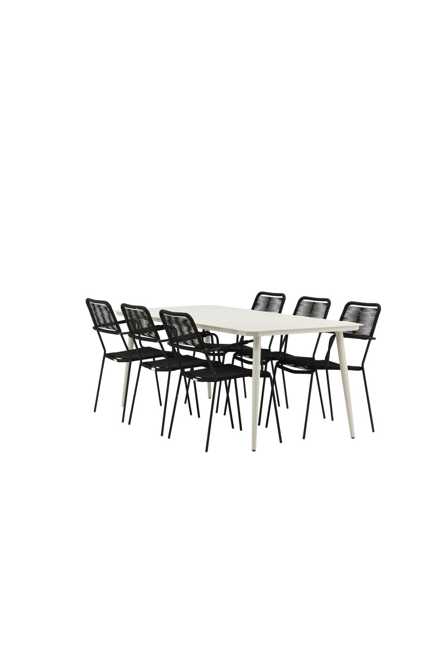 Lina Rektangulær Spisegruppe 