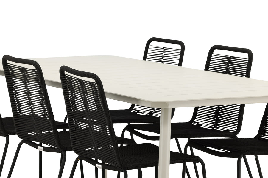 Lina Rektangulær Spisegruppe 