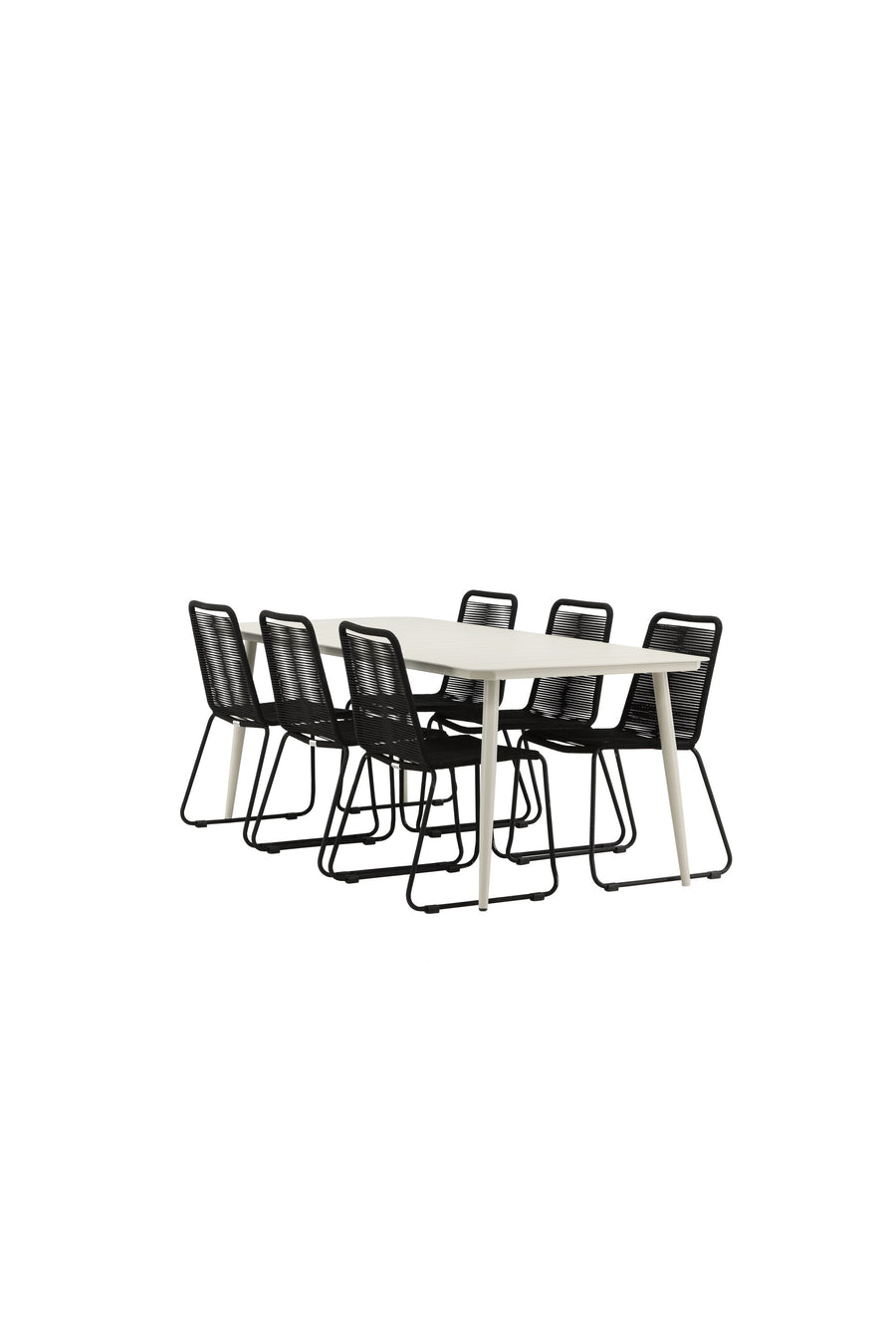 Lina Rektangulær Spisegruppe 