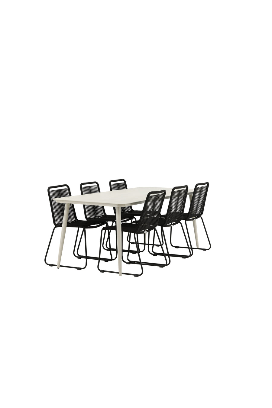Lina Rektangulær Spisegruppe 