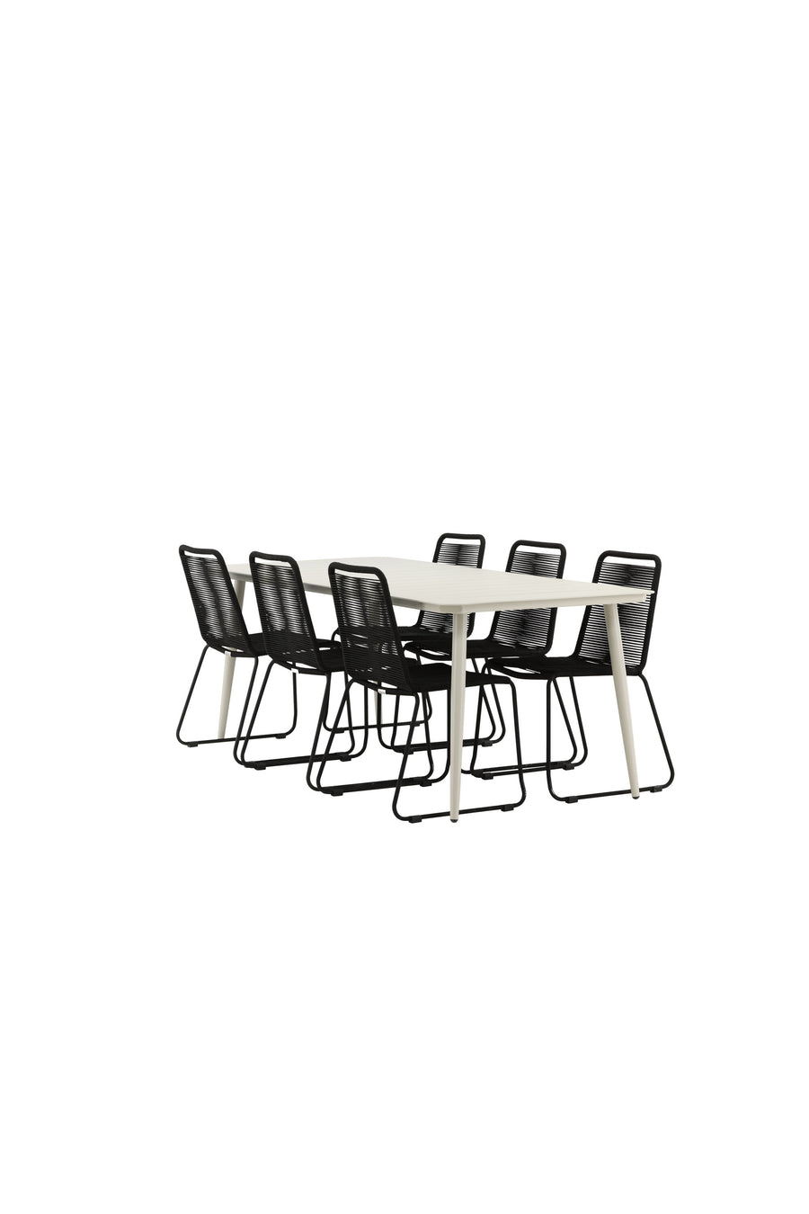 Lina Rektangulær Spisegruppe 