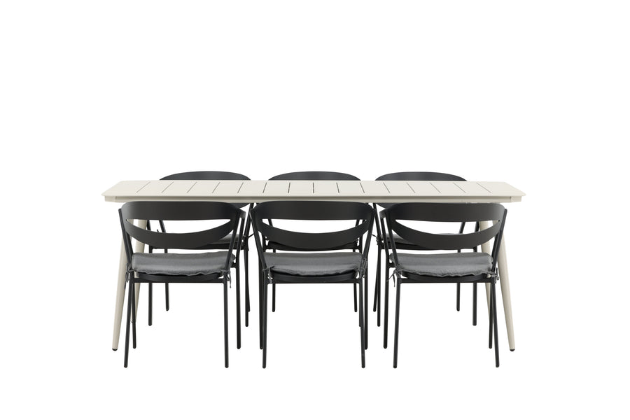 Lina Rektangulær Spisegruppe 