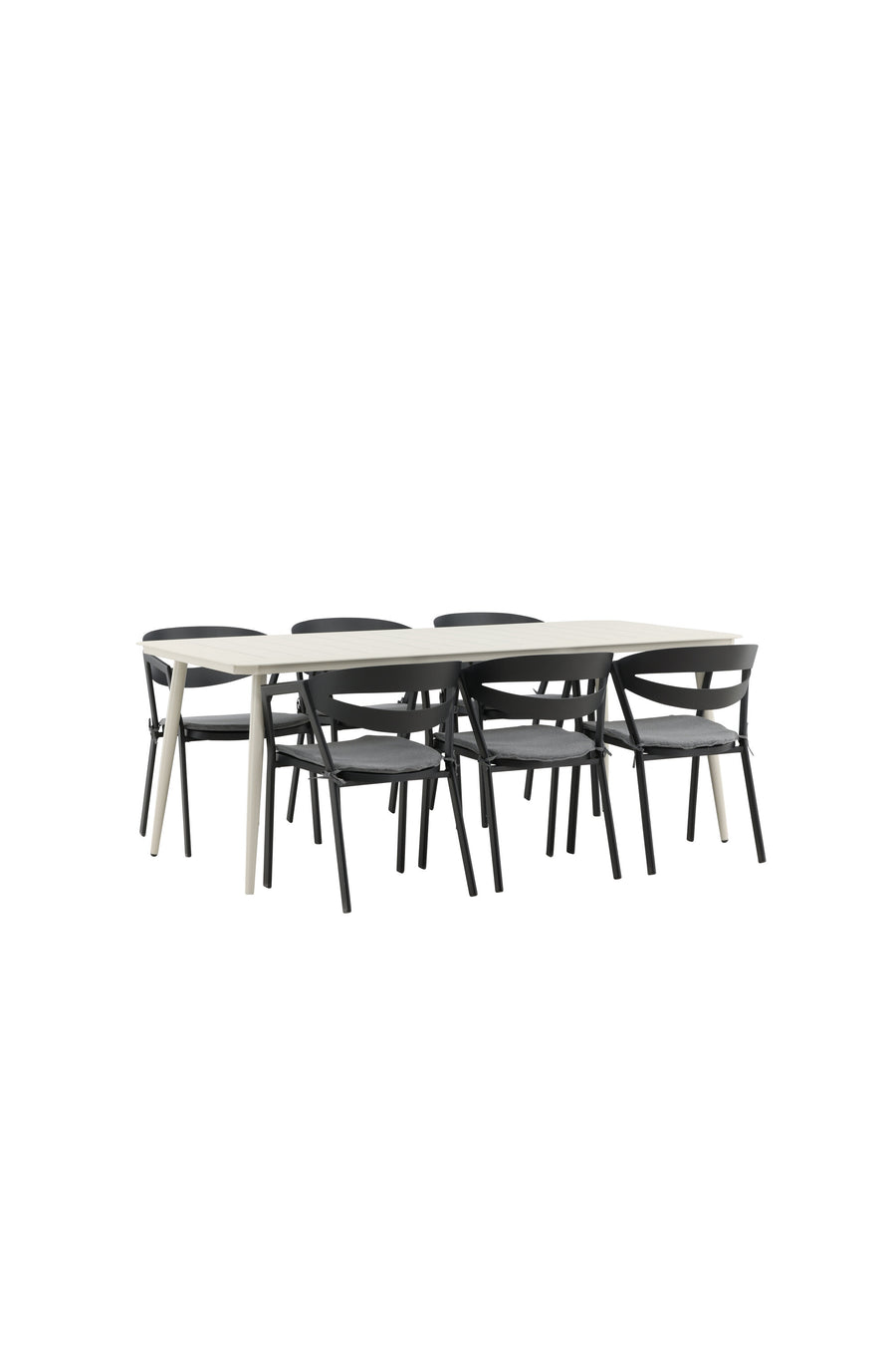 Lina Rektangulær Spisegruppe 