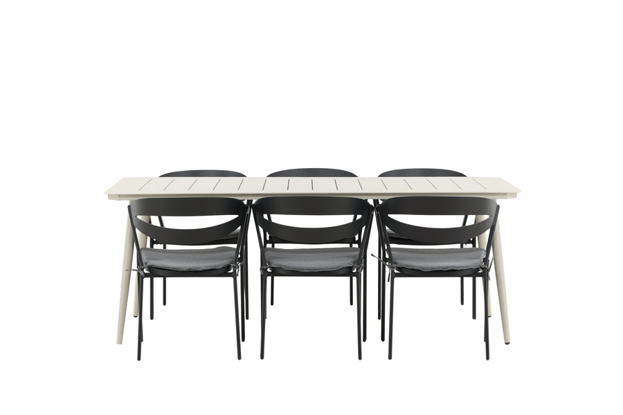 Lina Rektangulær Spisegruppe 