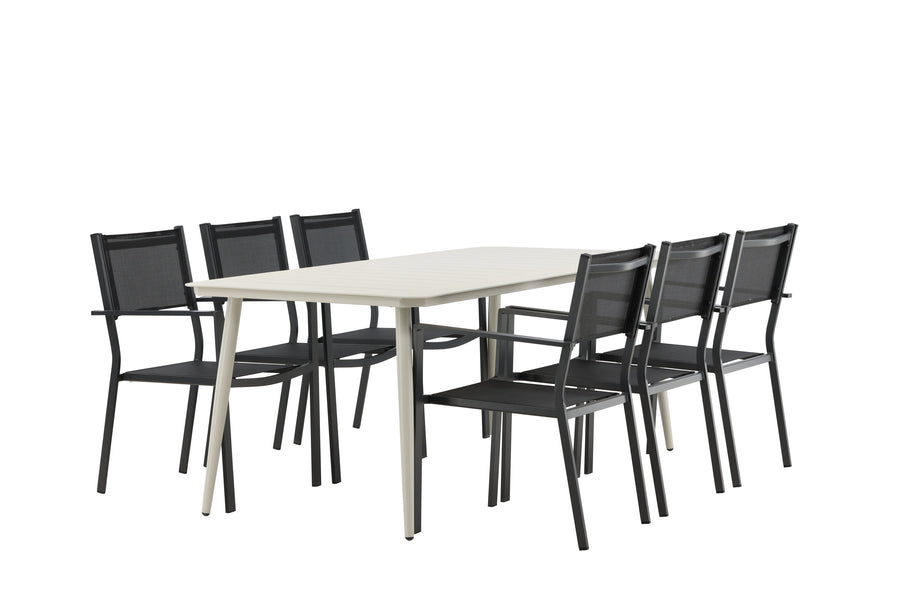Lina Rektangulær Spisegruppe 