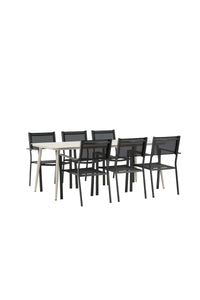 Lina Rektangulær Spisegruppe 