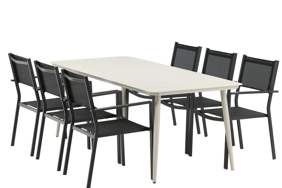 Lina Rektangulær Spisegruppe 