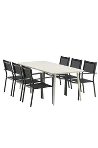 Lina Rektangulær Spisegruppe 
